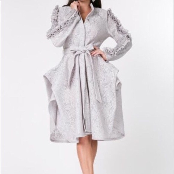 CQ by CQ Jackets & Blazers - 💥Last One💥 NWOT CQ by CQ Silver Lace Skater Coat